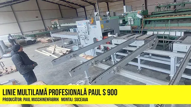 Linie multilama profesionala Paul Maschinefabrik, model S 900, montaj Wood Expert